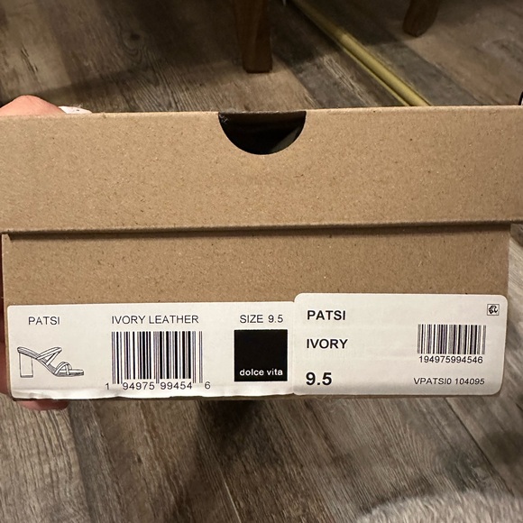 Dolce Vita Ivory Strappy Block Heels - Picture 6 of 6